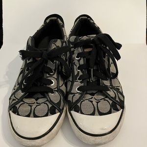 Coach Women’s Size 8.5 Tennis Shoes Black USED